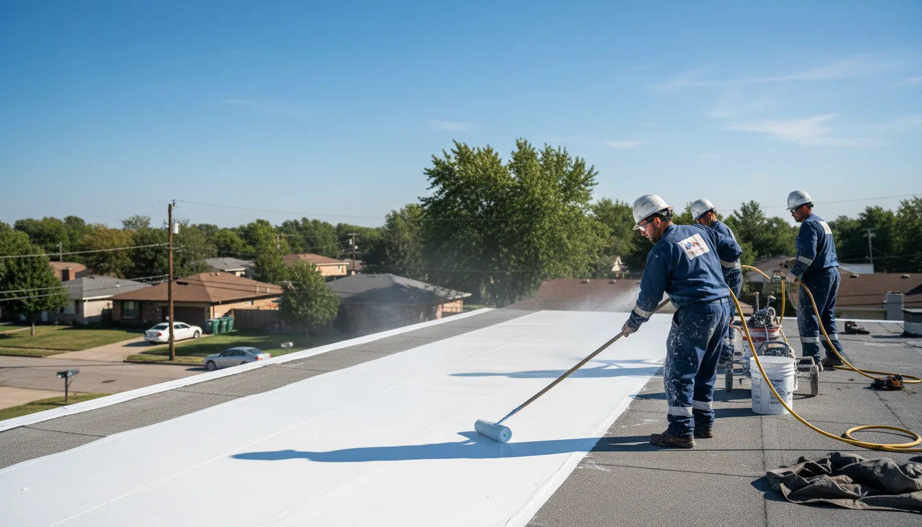 Commercial roof coating in Rush Valley, UT near me
